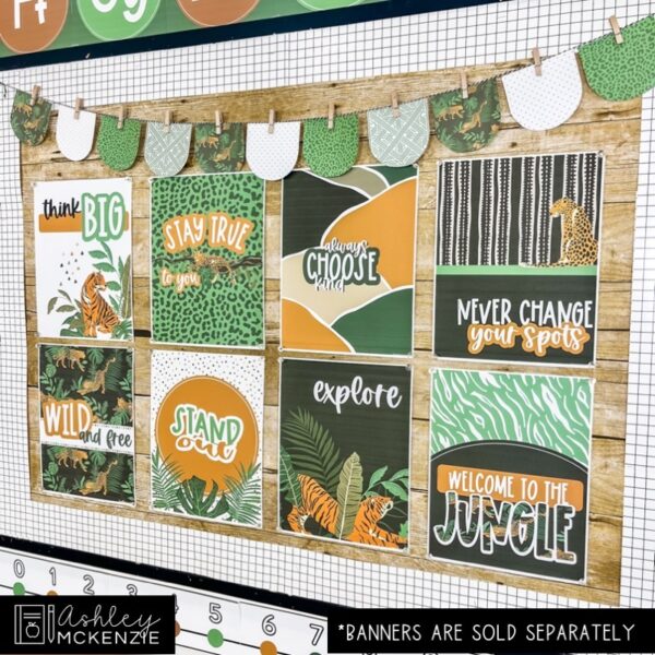 Modern Jungle Classroom Decor | Classroom Posters - Editable! Modern Jungle Classroom Decor | Classroom Posters - Editable!