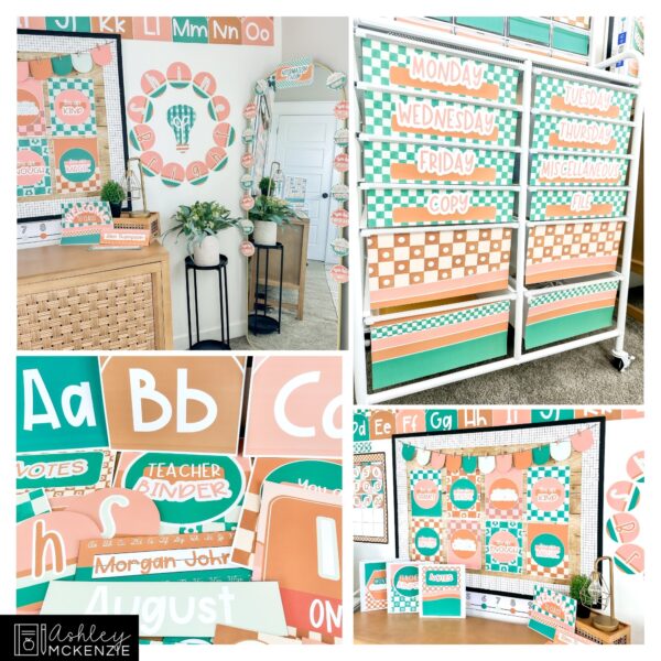 Modern Check Classroom Decor Bundle Modern Check Classroom Decor Bundle