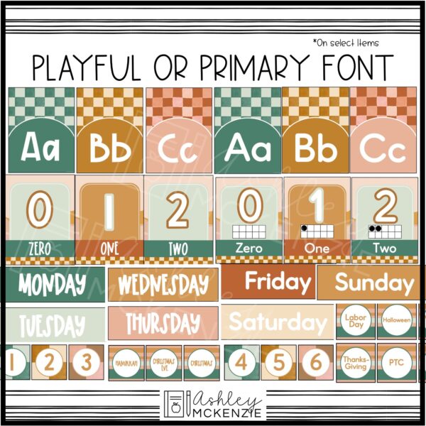 Modern Check Classroom Decor Bundle Modern Check Classroom Decor Bundle