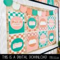 Modern Check Classroom Decor | Classroom Posters - Editable!