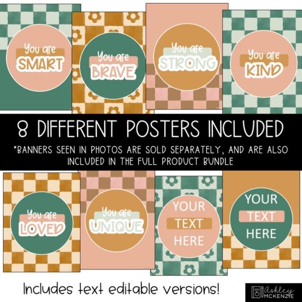 Modern Check Classroom Decor | Classroom Posters - Editable! Modern Check Classroom Decor | Classroom Posters - Editable!