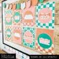 Modern Check Classroom Decor | Classroom Posters - Editable!