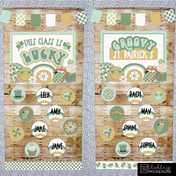 Retro St. Patrick's Day Bulletin Board Bundle Retro St. Patrick's Day Bulletin Board Bundle