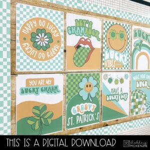 Retro St. Patrick's Day Bulletin Board Bundle
