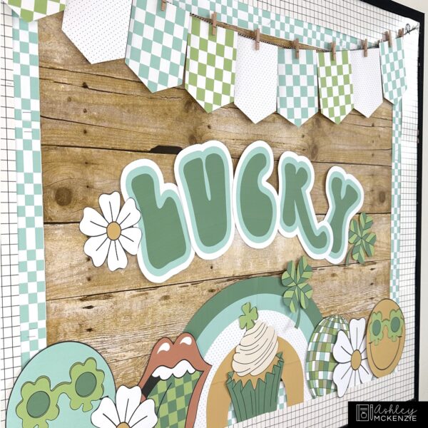 Retro St. Patrick's Day Bulletin Board Kit Retro St. Patrick's Day Bulletin Board Kit