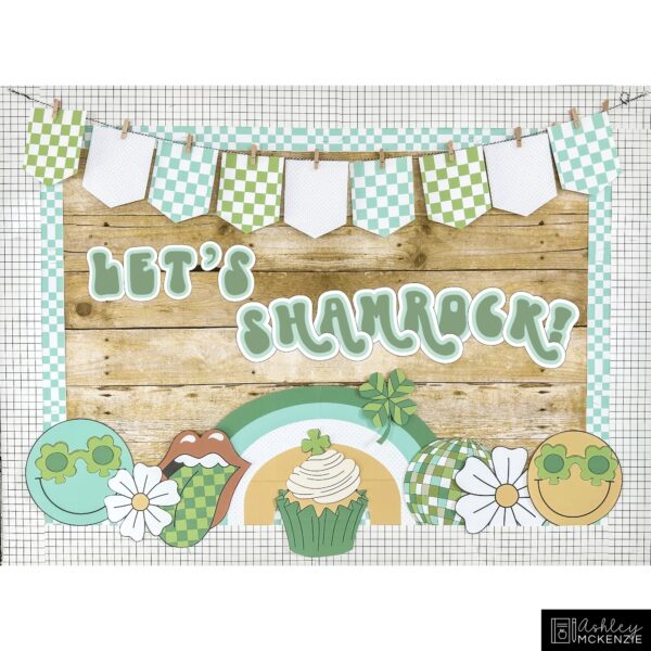 Retro St. Patrick's Day Bulletin Board Kit Retro St. Patrick's Day Bulletin Board Kit