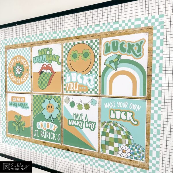Retro St. Patrick's Day Classroom Posters - Editable! Retro St. Patrick's Day Classroom Posters - Editable!