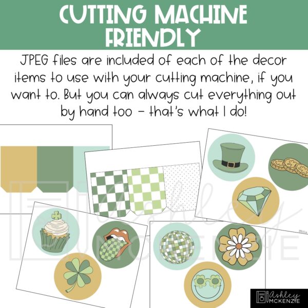 Retro St. Patrick's Day Classroom Door Decor Kit Retro St. Patrick's Day Classroom Door Decor Kit