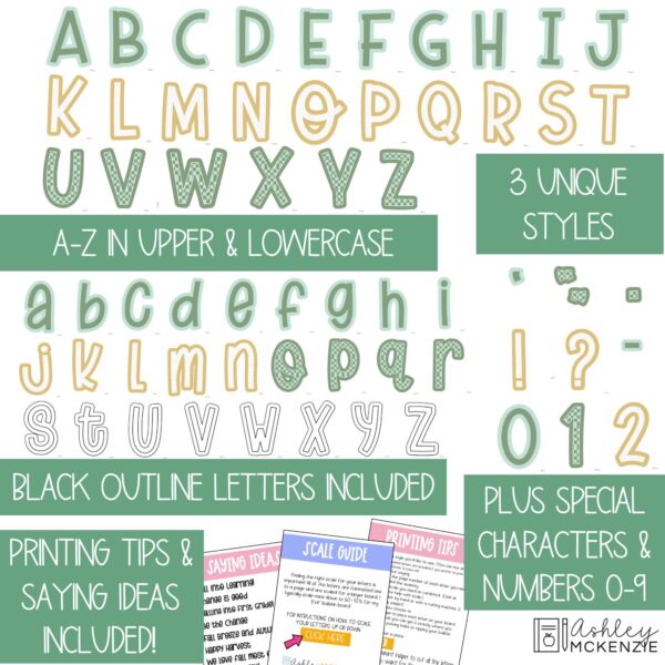 Retro St. Patrick's Day A-Z Bulletin Board Letters, Punctuation, and Numbers Retro St. Patrick's Day A-Z Bulletin Board Letters, Punctuation, and Numbers