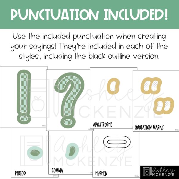 Retro St. Patrick's Day Primary A-Z Bulletin Board Letters, Punctuation, and Numbers Retro St. Patrick's Day Primary A-Z Bulletin Board Letters, Punctuation, and Numbers