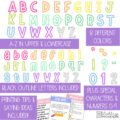 Solid Bright A-Z Bulletin Board Letters, Punctuation, and Numbers