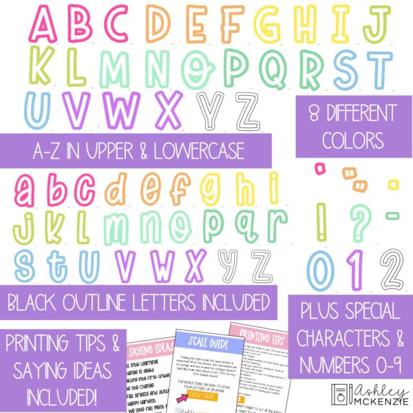Solid Bright A-Z Bulletin Board Letters, Punctuation, and Numbers Solid Bright A-Z Bulletin Board Letters, Punctuation, and Numbers