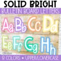 Solid Bright A-Z Bulletin Board Letters, Punctuation, and Numbers