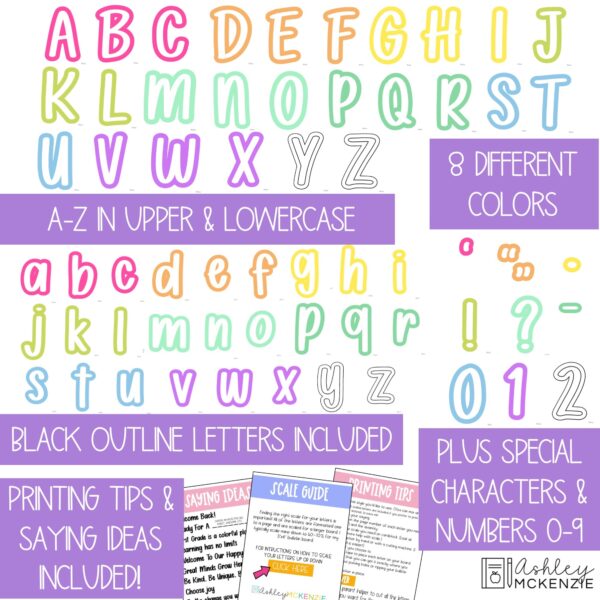 Solid Bright Primary Font A-Z Bulletin Board Letters, Punctuation, and Numbers Solid Bright Primary Font A-Z Bulletin Board Letters, Punctuation, and Numbers