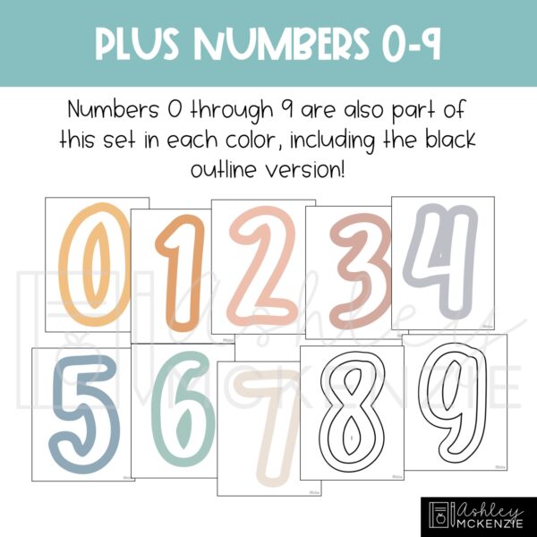 Muted Pastel Primary Font A-Z Bulletin Board Letters, Punctuation, and Numbers Muted Pastel Primary Font A-Z Bulletin Board Letters, Punctuation, and Numbers