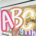 Solid Bright Primary Font A-Z Bulletin Board Letters, Punctuation, and Numbers