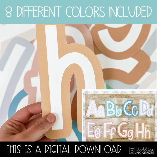 Muted Pastel A-Z Bulletin Board Letters, Punctuation, and Numbers Muted Pastel A-Z Bulletin Board Letters, Punctuation, and Numbers