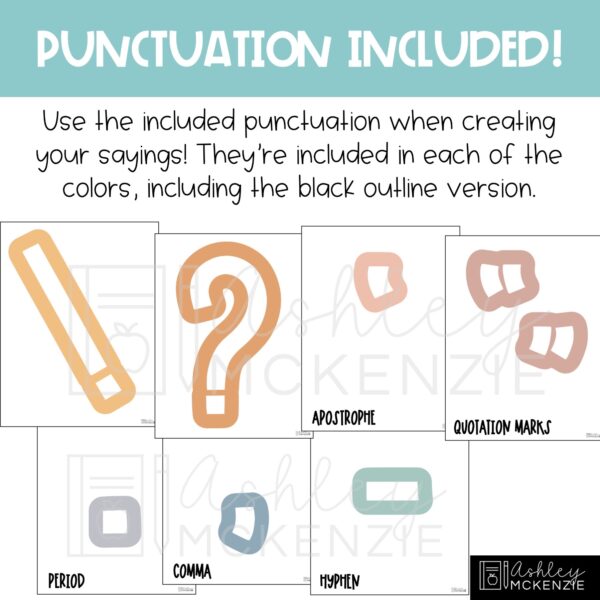 Muted Pastel A-Z Bulletin Board Letters, Punctuation, and Numbers Muted Pastel A-Z Bulletin Board Letters, Punctuation, and Numbers