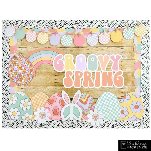 Retro Spring Bulletin Board Bundle Retro Spring Bulletin Board Bundle