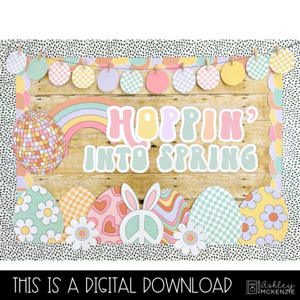 Retro Spring Bulletin Board Kit Retro Spring Bulletin Board Kit