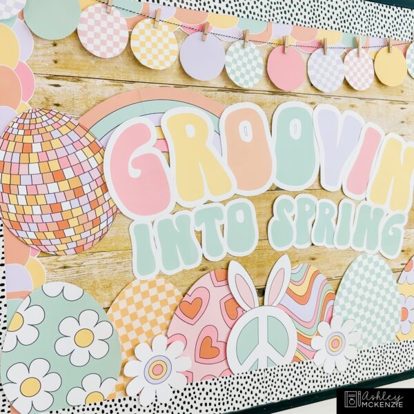 Retro Spring Bulletin Board Kit Retro Spring Bulletin Board Kit