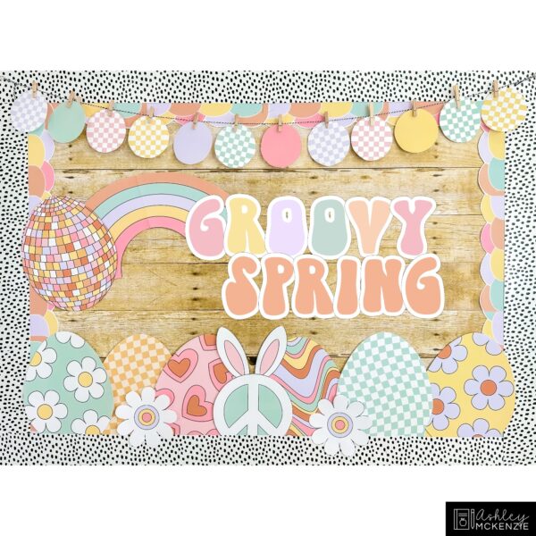 Retro Spring Bulletin Board Kit Retro Spring Bulletin Board Kit