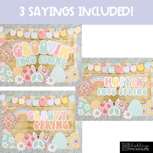 Retro Spring Bulletin Board Kit Retro Spring Bulletin Board Kit