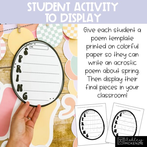 Retro Spring Bulletin Board Kit Retro Spring Bulletin Board Kit