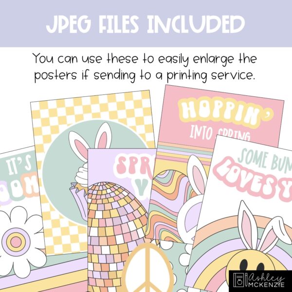 Retro Spring Classroom Posters - Editable! Retro Spring Classroom Posters - Editable!