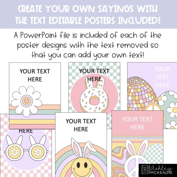 Retro Spring Classroom Posters - Editable! Retro Spring Classroom Posters - Editable!