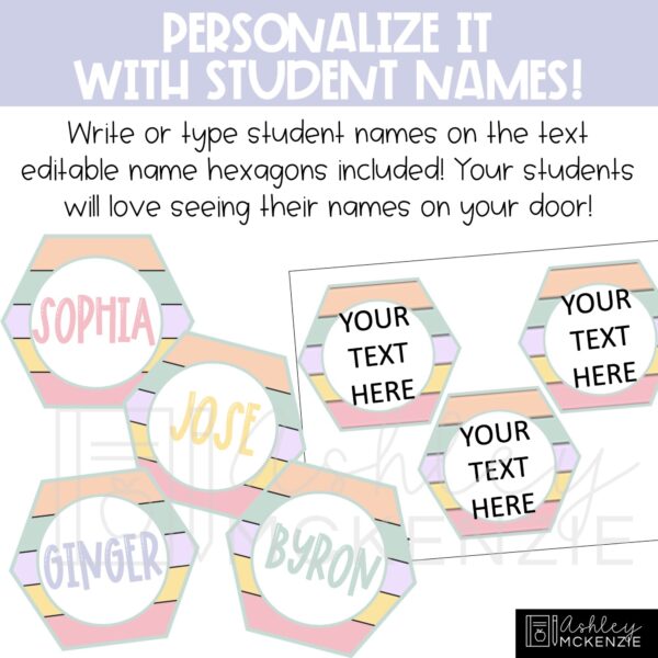 Retro Spring Classroom Door Decor Kit Retro Spring Classroom Door Decor Kit