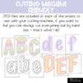 Retro Spring Primary Font A-Z Bulletin Board Letters, Punctuation, and Numbers