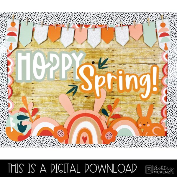 Hoppy Spring Bulletin Board Decor Hoppy Spring Bulletin Board Decor
