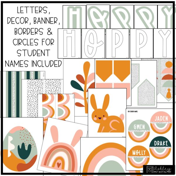 Hoppy Spring Bulletin Board Decor Hoppy Spring Bulletin Board Decor