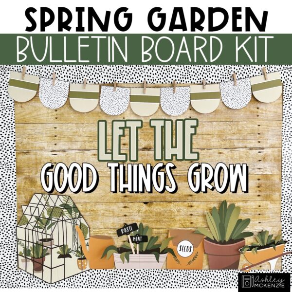 Spring Garden Bulletin Board Decor