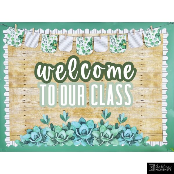 Modern Greenery Back to School Bulletin Board Kit Modern Greenery Back to School Bulletin Board Kit