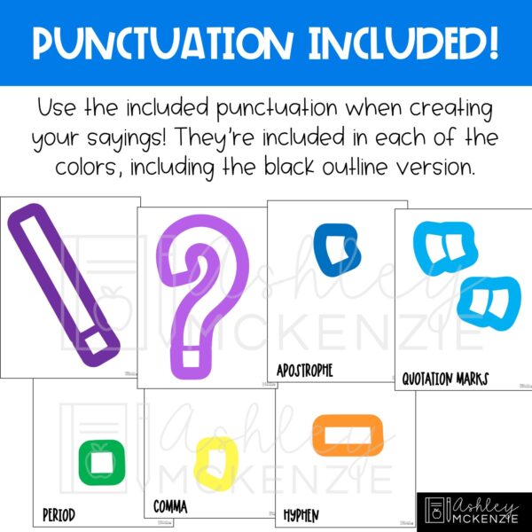 Primary Colors A-Z Bulletin Board Letters, Punctuation, and Numbers Primary Colors A-Z Bulletin Board Letters, Punctuation, and Numbers