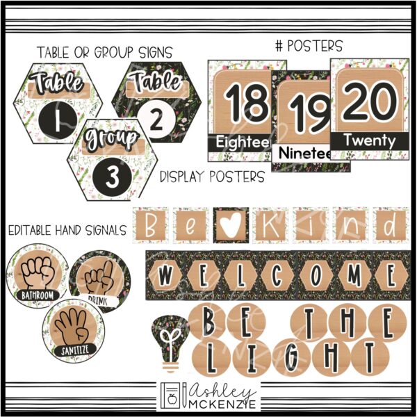 Wildflowers Classroom Decor Bundle Wildflowers Classroom Decor Bundle
