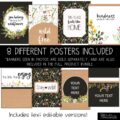 Wildflowers Classroom Decor | Classroom Posters - Editable!