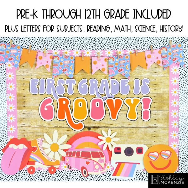Retro Vibes Back to School and End of Year Bulletin Board Kit Retro Vibes Back to School and End of Year Bulletin Board Kit