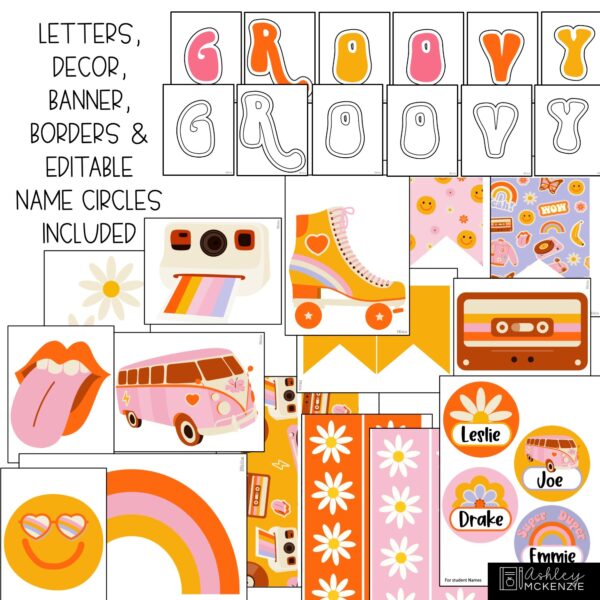 Retro Vibes Back to School and End of Year Bulletin Board Kit Retro Vibes Back to School and End of Year Bulletin Board Kit