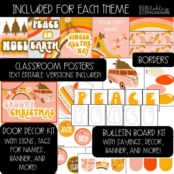 Retro Holidays and Seasonal Themed Bulletin Board Bundle Retro Holidays and Seasonal Themed Bulletin Board Bundle