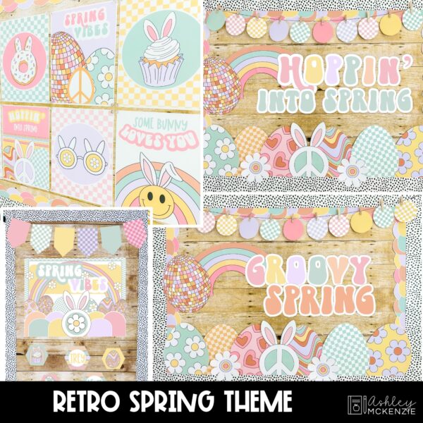 Retro Holidays and Seasonal Themed Bulletin Board Bundle Retro Holidays and Seasonal Themed Bulletin Board Bundle