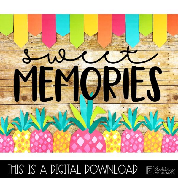 End of the Year Sweet Pineapple Bulletin Board Kit End of the Year Sweet Pineapple Bulletin Board Kit