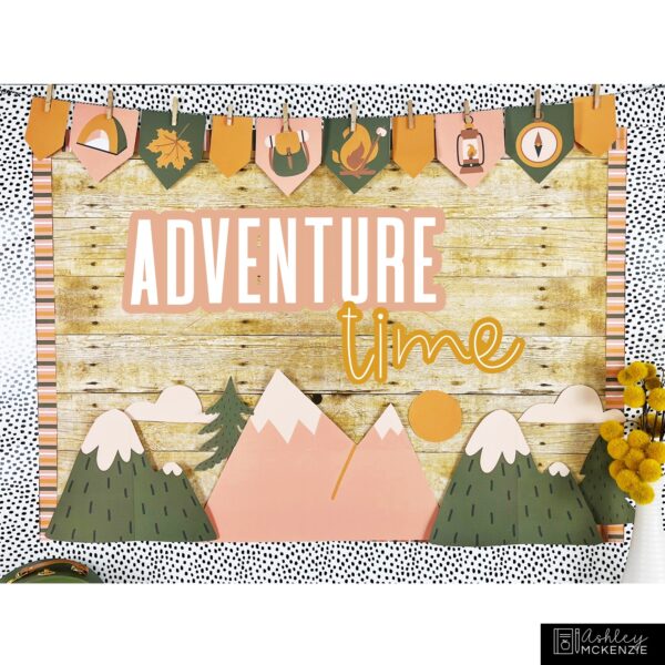Camping Adventure Bulletin Board, Posters, A-Z Bulletin Board Letters, and Door Decor Mini Bundle Camping Adventure Bulletin Board, Posters, A-Z Bulletin Board Letters, and Door Decor Mini Bundle