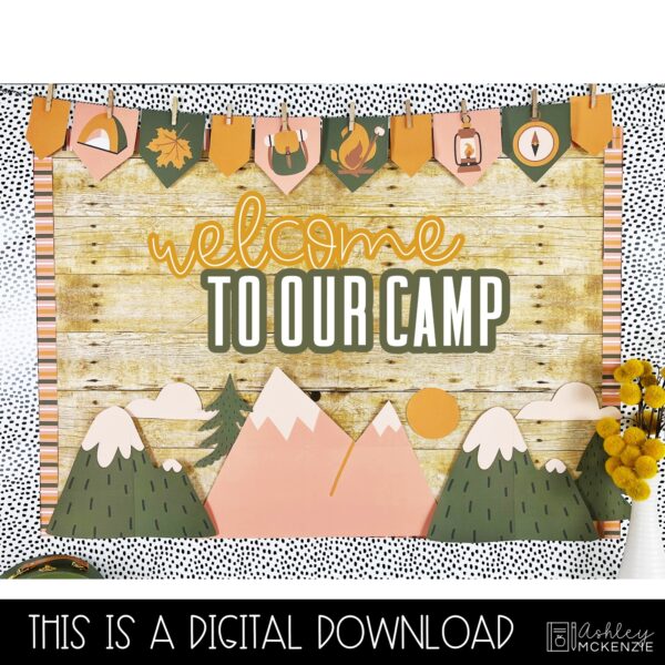 Camping Adventure Back to School Bulletin Board Kit Camping Adventure Back to School Bulletin Board Kit