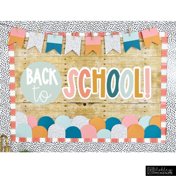 Calm Terrazzo Bulletin Board, Posters, A-Z Bulletin Board Letters, and Door Decor Mini Bundle Calm Terrazzo Bulletin Board, Posters, A-Z Bulletin Board Letters, and Door Decor Mini Bundle