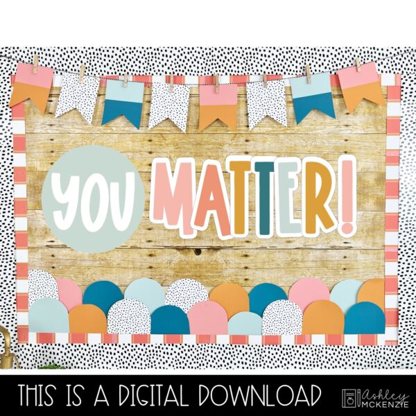 Calm Terrazzo Back to School Bulletin Board Kit Calm Terrazzo Back to School Bulletin Board Kit