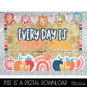 Modern Fruity Back to School Bulletin Board Kit