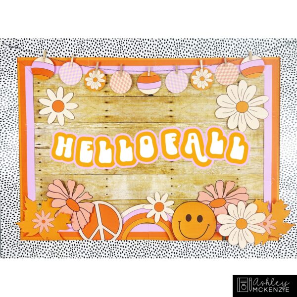 Retro Fall Bulletin Board, Posters, A-Z Bulletin Board Letters, and Door Decor Bundle Retro Fall Bulletin Board, Posters, A-Z Bulletin Board Letters, and Door Decor Bundle